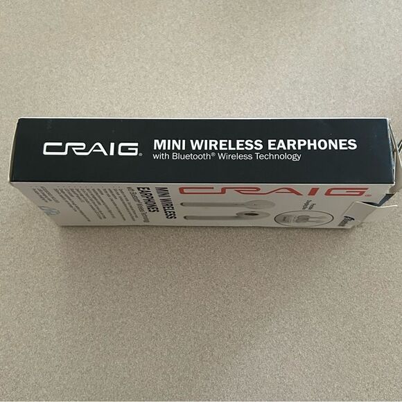 New, Craig Mini Wireless Earphones w/Bluetooth Wireless Technology - Picture 2 of 6